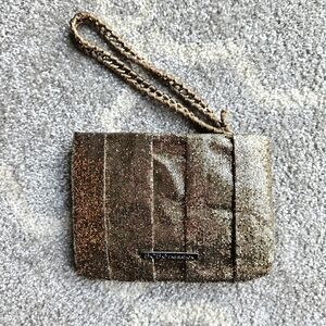 SOLD BCBGeneration Metallic Gold Wristlet